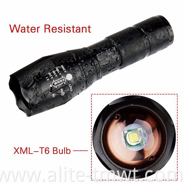 1000LM XML T6 LED 18650 Rechargeable Zoomable G700 Tactical Flashlight